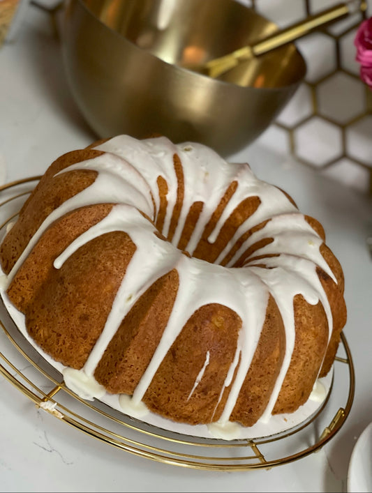 Heavy Whipping Cream Poundcake w/ Icing Drizzle